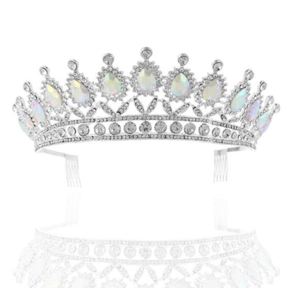 sengpan Christmas wishlist New Baroque Big Rhinestone Crystal Beaded Headband Tiara Bride Crown Luxury Wedding Korean Hair Ornaments