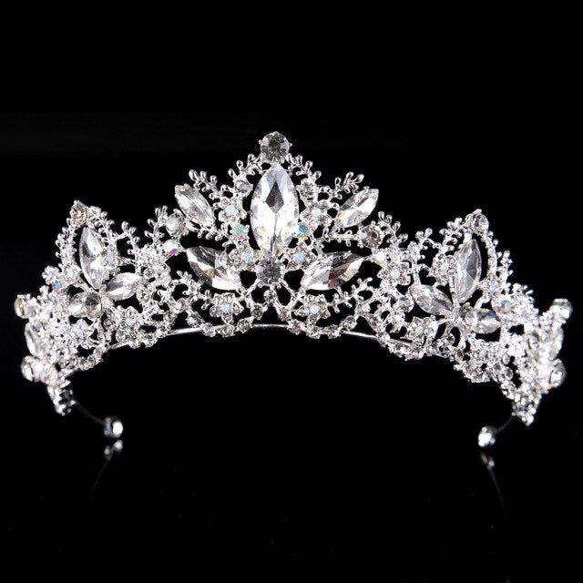 sengpan Christmas wishlist Newest Design European Red Crystal Crown Headwear Bridal Wedding Hair Accessories Jewelry Bride Tiaras Princess Crowns