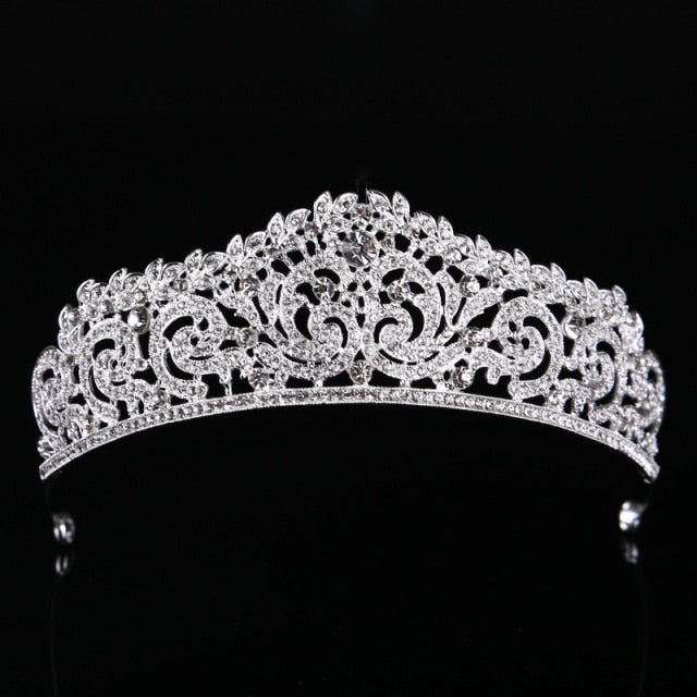 sengpan Christmas wishlist Newest Design European Red Crystal Crown Headwear Bridal Wedding Hair Accessories Jewelry Bride Tiaras Princess Crowns