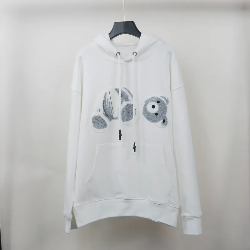 New Fashionable High Quality Hoodie Sweatshirt Worn Bear Sweatshirt Teddy Bear Fashion Loop Fabric Explosion Sweater Style Men's and Women's European Sizes S-XL