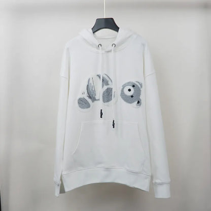 New Fashionable High Quality Hoodie Sweatshirt Worn Bear Sweatshirt Teddy Bear Fashion Loop Fabric Explosion Sweater Style Men's and Women's European Sizes S-XL