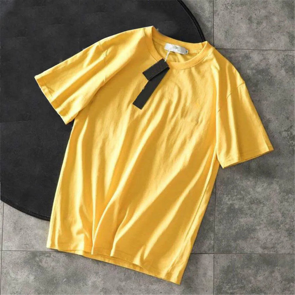 Mens t shirts classic Short Sleeve fashion style causal Tees Badge embroid Clothes