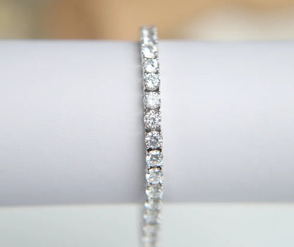 fashioh hip hop 5mm cz tennis bracelet zircon beads men bangle chains strand bracelets for women pulseiras bijoux silver crystal bracelets