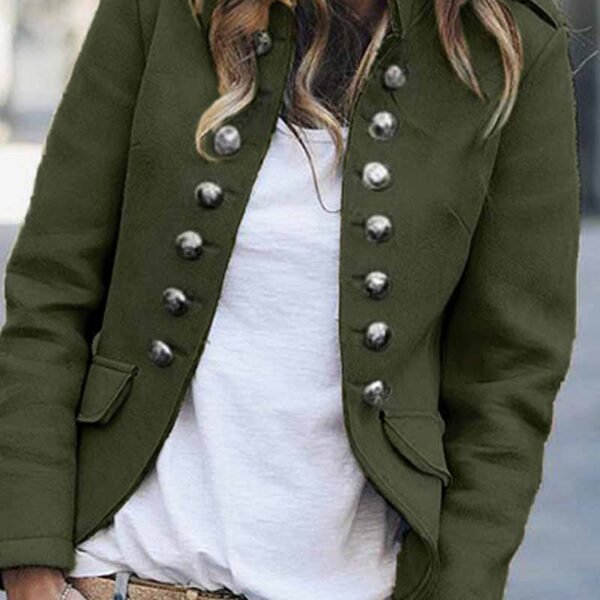 Casual Buttons Design Long Sleeve Coat(3 Colors Extra Offer)
