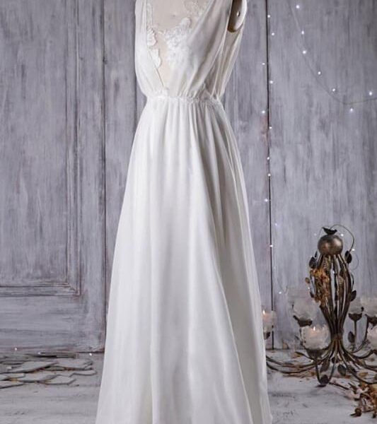 Affordable Chiffon A-line Wedding Dress