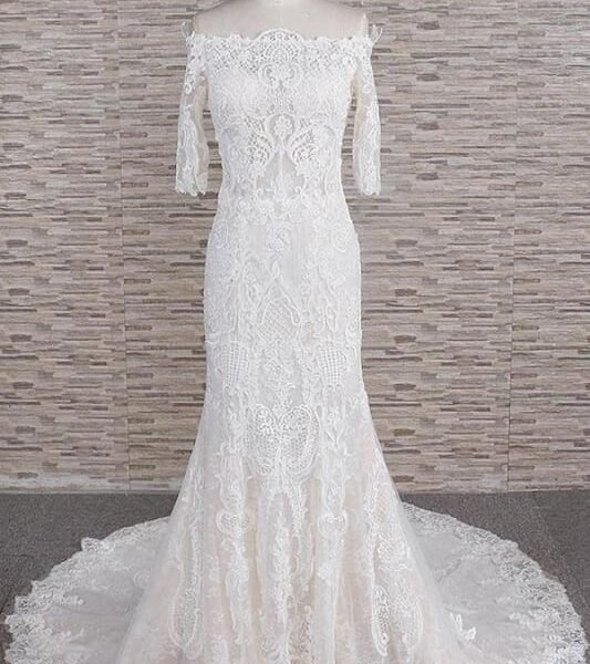 Awesome Appliques Court Train Mermaid Wedding Dress