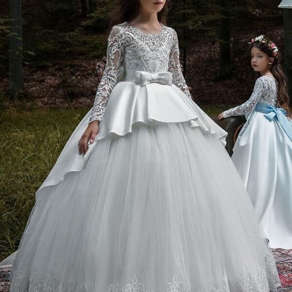 Flower Girl Dresses Princess Embroidered Kids Party Dresses