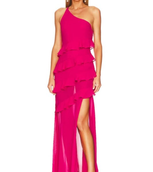 One-Shoulder Slim Prom Dress with Sleeveless Sheath Design