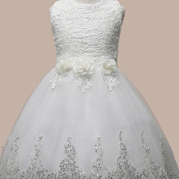 Strapless Sequined Child Princess Girl Dress Long Skirt Girl Dress 2-12 Years