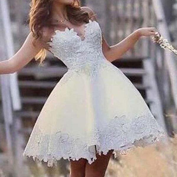 Super Cute Lace A-Line Wedding Dresses 24364734