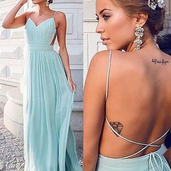 A-Line Spaghetti Straps Sleeveless Floor-Length With Ruched Chiffon Dresses