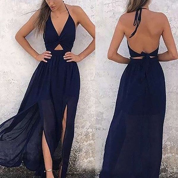 A-Line V-neck Sleeveless Floor-Length With Ruched Chiffon Dresses
