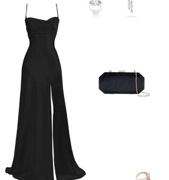 Elegant Mermaid Spaghetti Straps Black Slit Long Prom Dresses Party Dress C3170